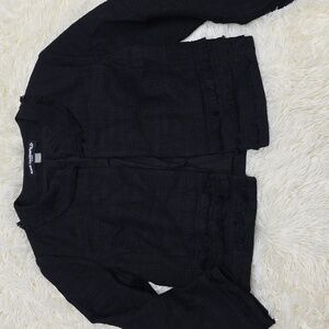 Karl Lagerfeld Black Tweed Jacket